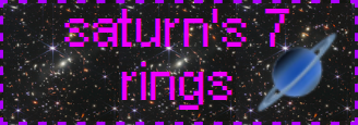 Saturn's 7 Rings